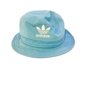Adidas Light Blue Washed Bucket Hat